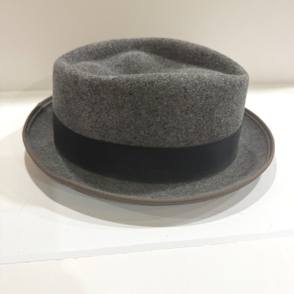 Goorin Bros Slick Carter Gray Wool Fedora Hat Medium Made in USA